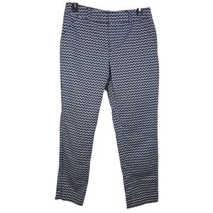 Merona Strtech Black and White Geometric Pants Size 6